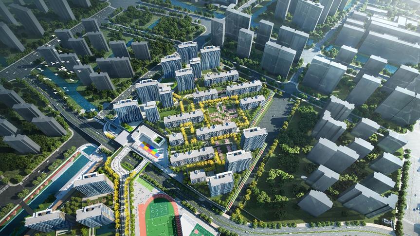 *界无**山水，绿墨连城——宁波下应车辆段上盖开发项目/华东院