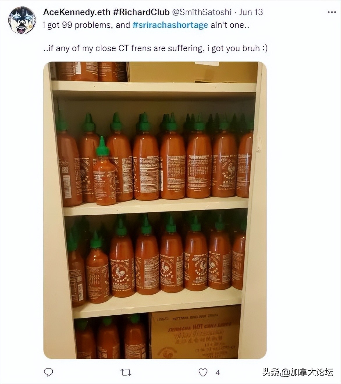 急了!加拿大中餐馆、超市常见辣酱要停产!有人卖$1000/瓶