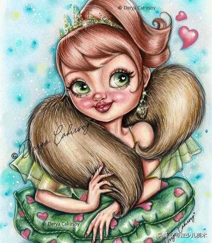 画动漫用水溶彩铅还是油性彩铅,彩铅马克笔画动漫人物初音未来