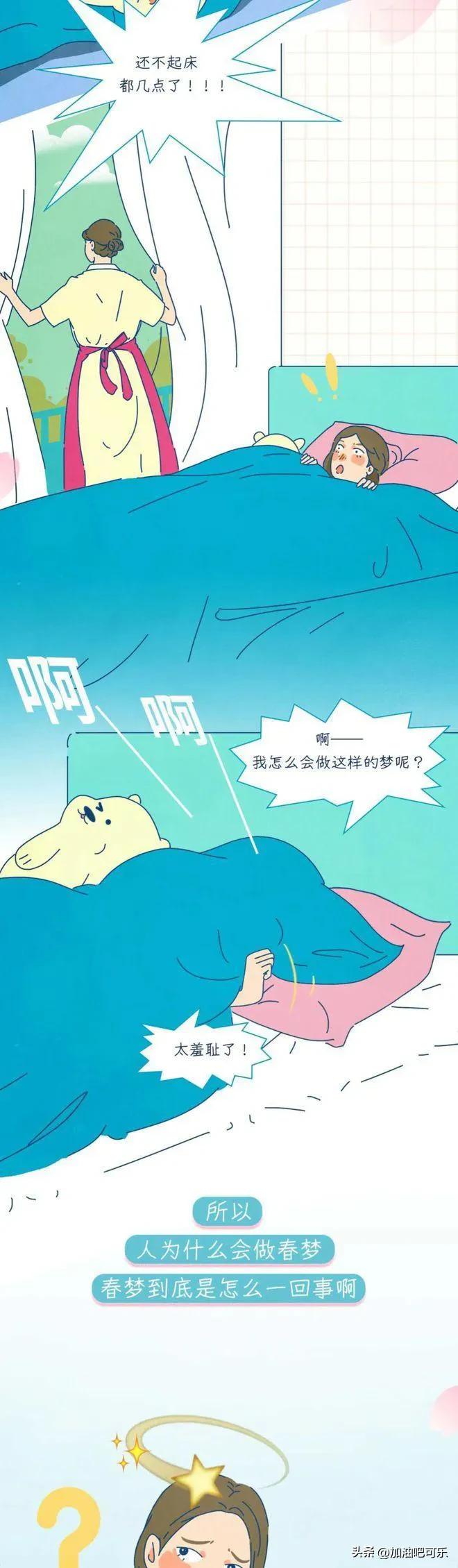 为啥有人睡觉时会做*梦春**？漫画告诉你*梦春**是怎么来的？
