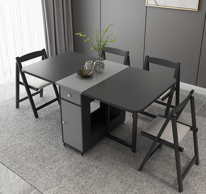 小户型折叠餐桌最新款实用,折叠6人餐桌小户型网红款