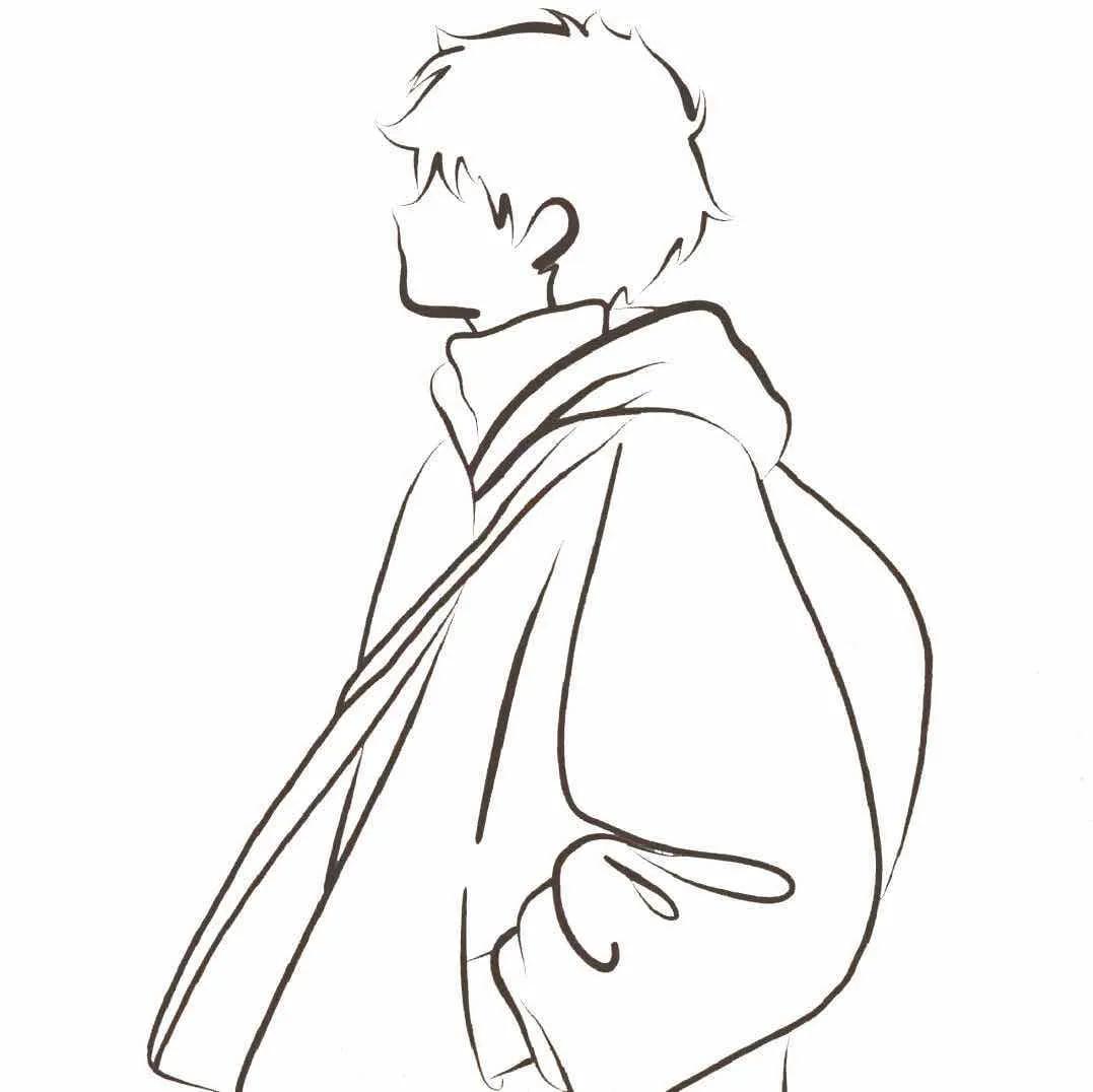 长头发简单又好看的微信头像,微信头像简约干净简笔可爱