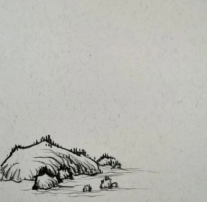 水墨画烟柳山水画简单画法,国画写意桥的画法