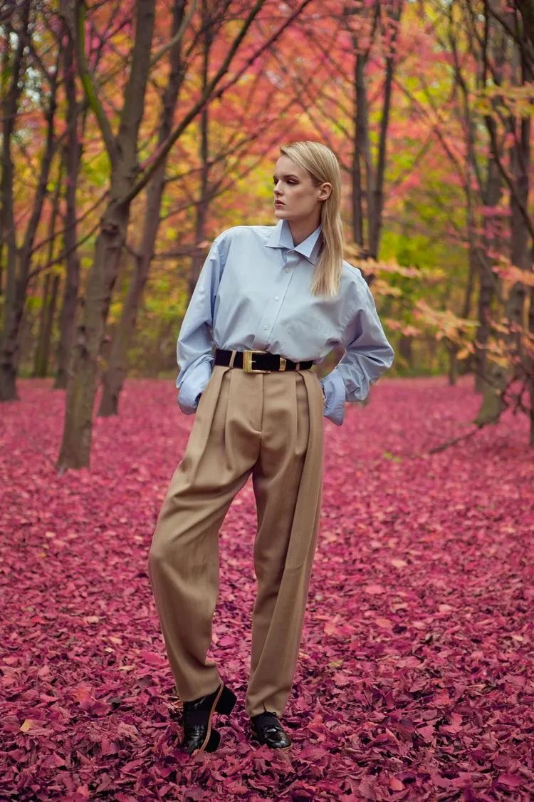 蓝色穿出秋冬高级感,蓝色穿出春天的高级感