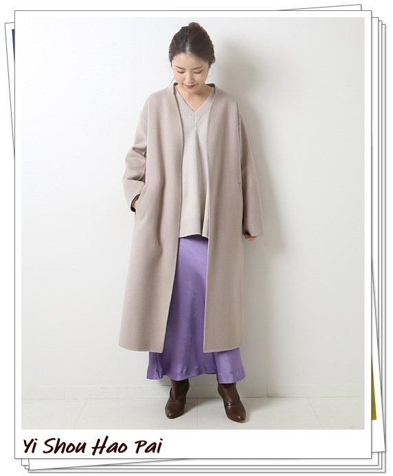 无领大衣如何穿才好看,无领大衣的多种搭配