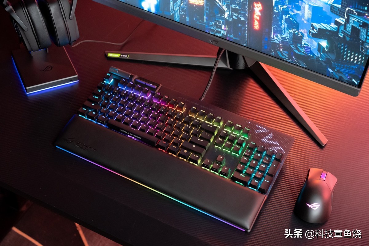 rog键盘耀光2键盘图,rog键盘耀光2幻测评