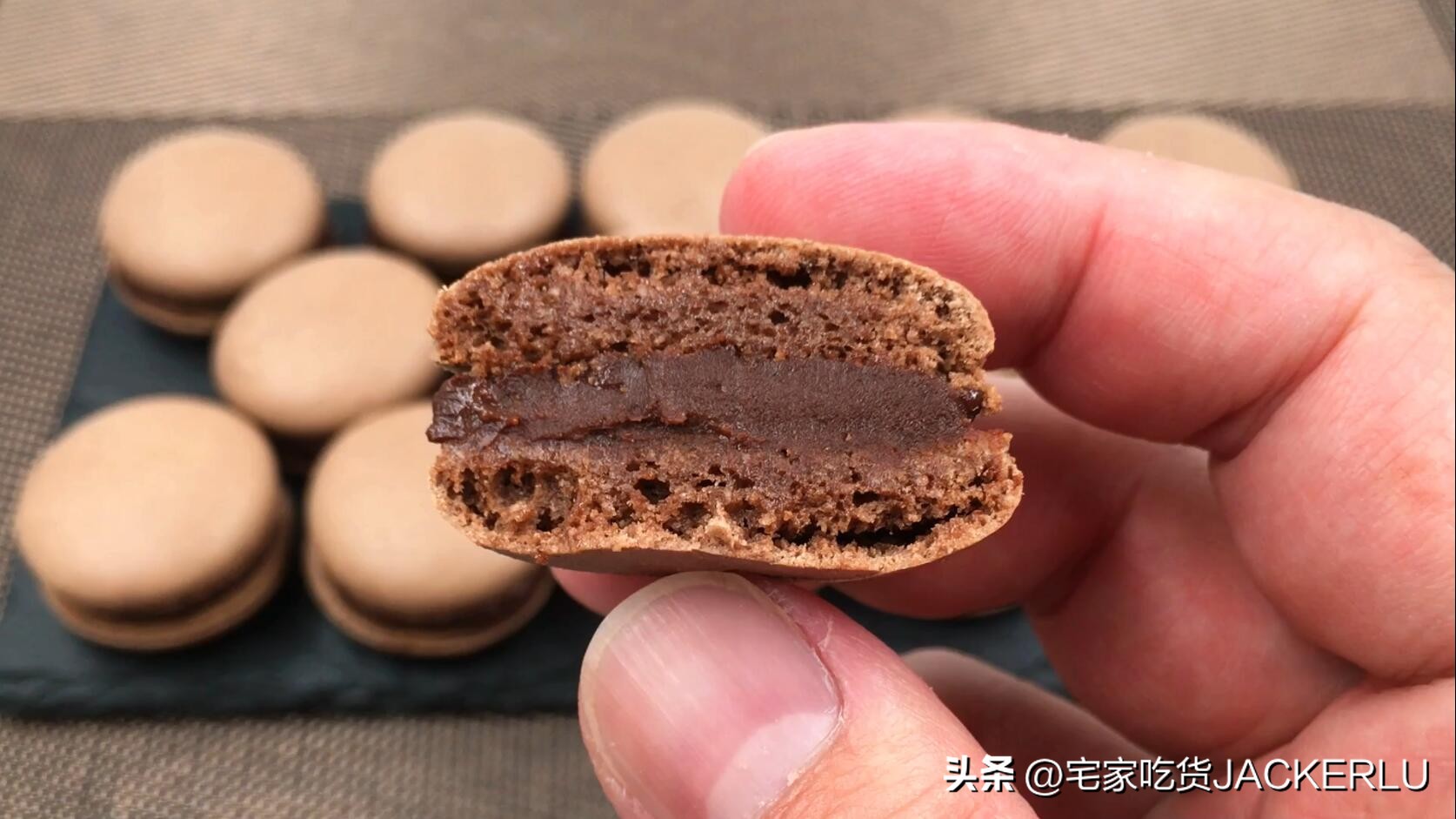 法式马卡龙的夹心做法,蔓越莓可可马卡龙吃法