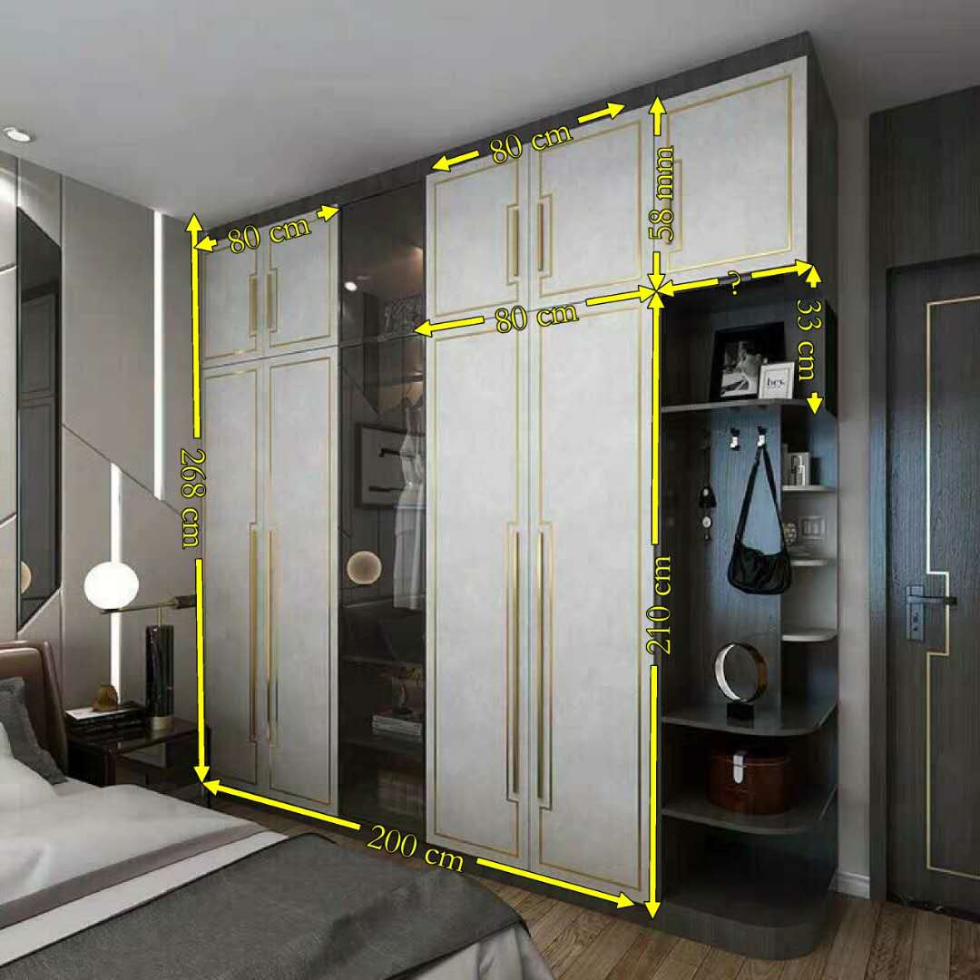 推拉门衣柜3米图纸,3门推拉门衣柜效果图大全2020款