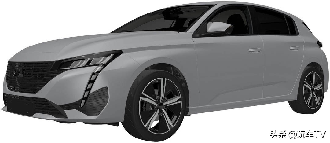 标致3081.6两厢车,国内标致3082022新款谍照