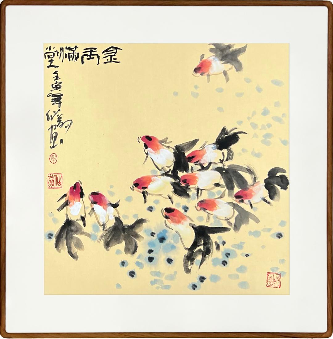 克里姆特名画金鱼,世界名画欣赏500幅风景水鸟画