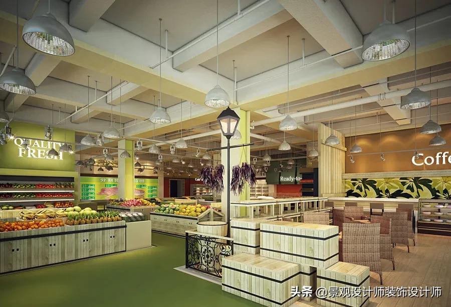 30平方超市商店摆设,超市设计效果图大全