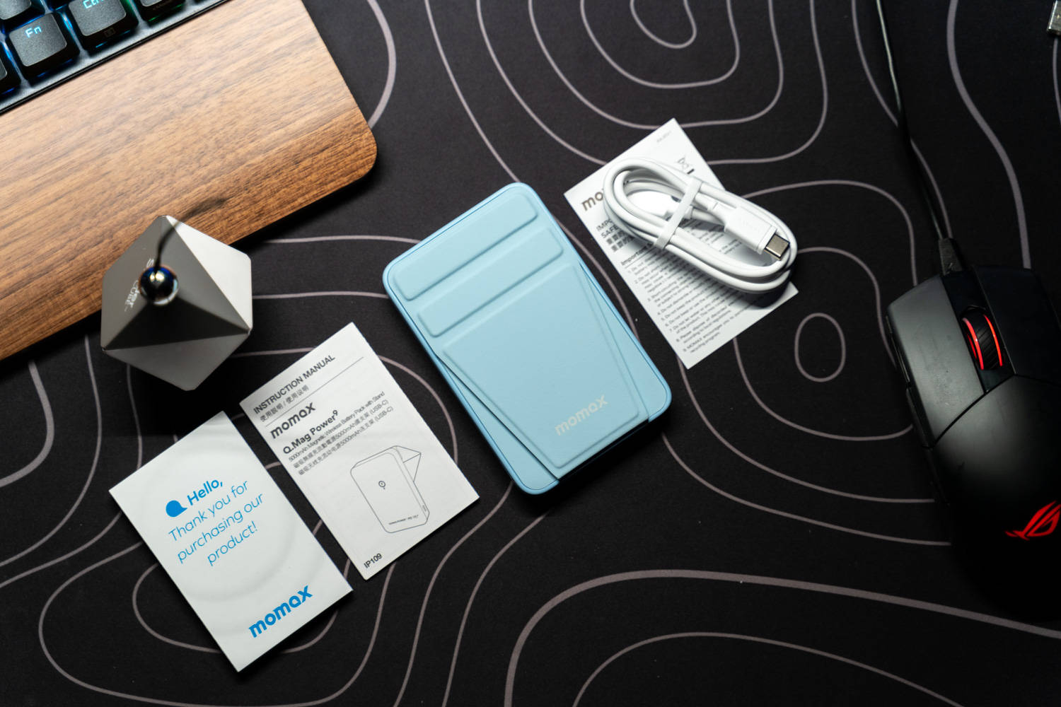 摩米士磁吸充电宝开箱远峰蓝,618买啥东西都优惠吗