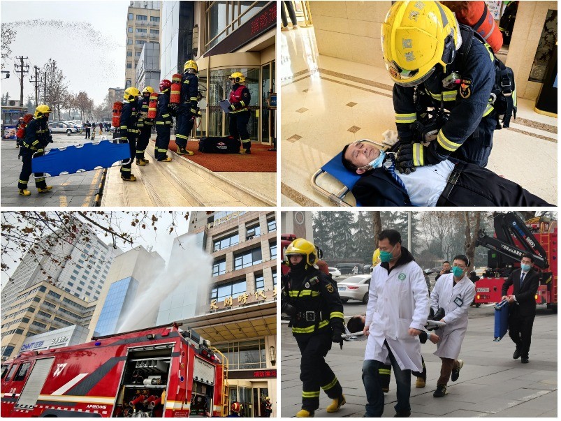 莲湖区“交消协作”应急联动在天朗时代大酒店举办