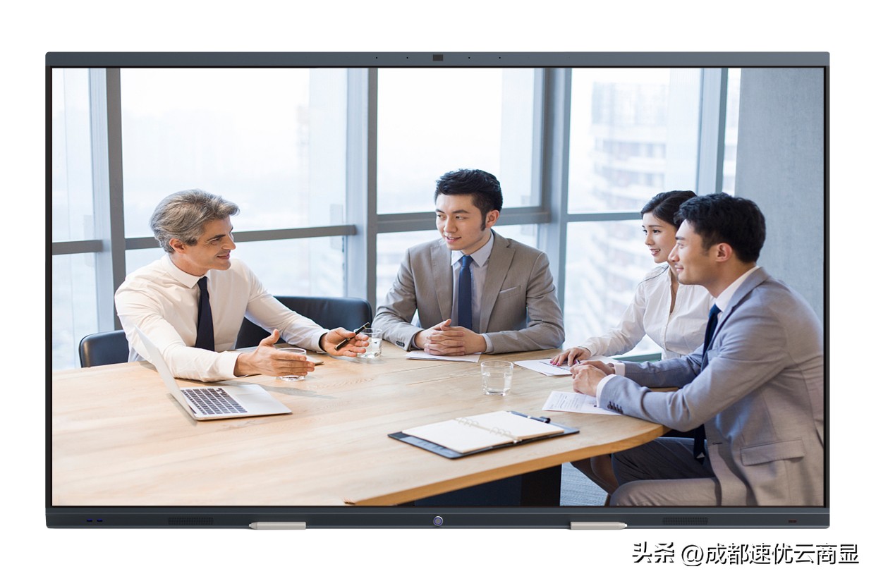 速优云M系列65-98寸智能电子白板六面图和展示效果图