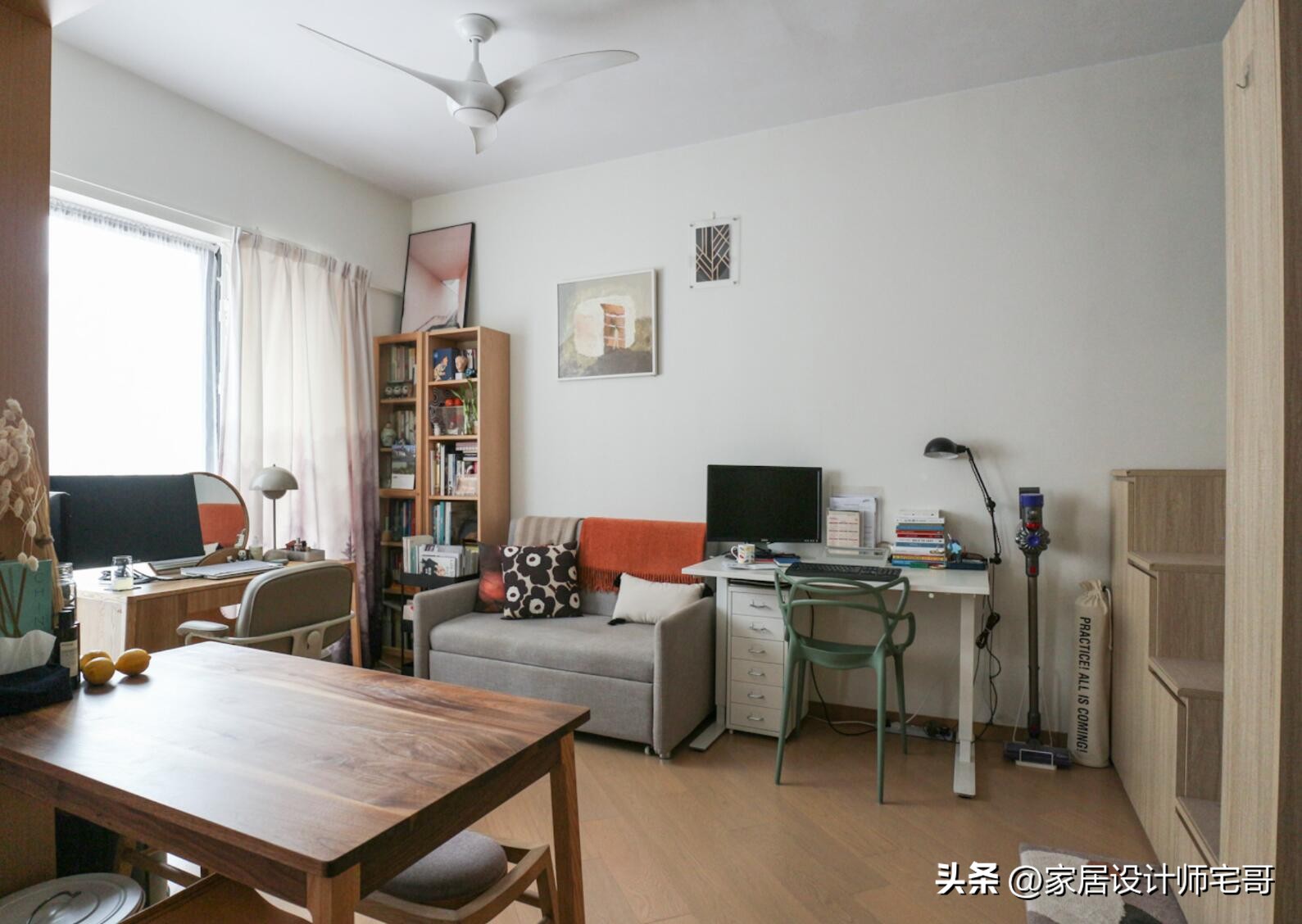 第一次见香港33㎡的房子，1室1厅还有衣帽间，空间利用值得借鉴！