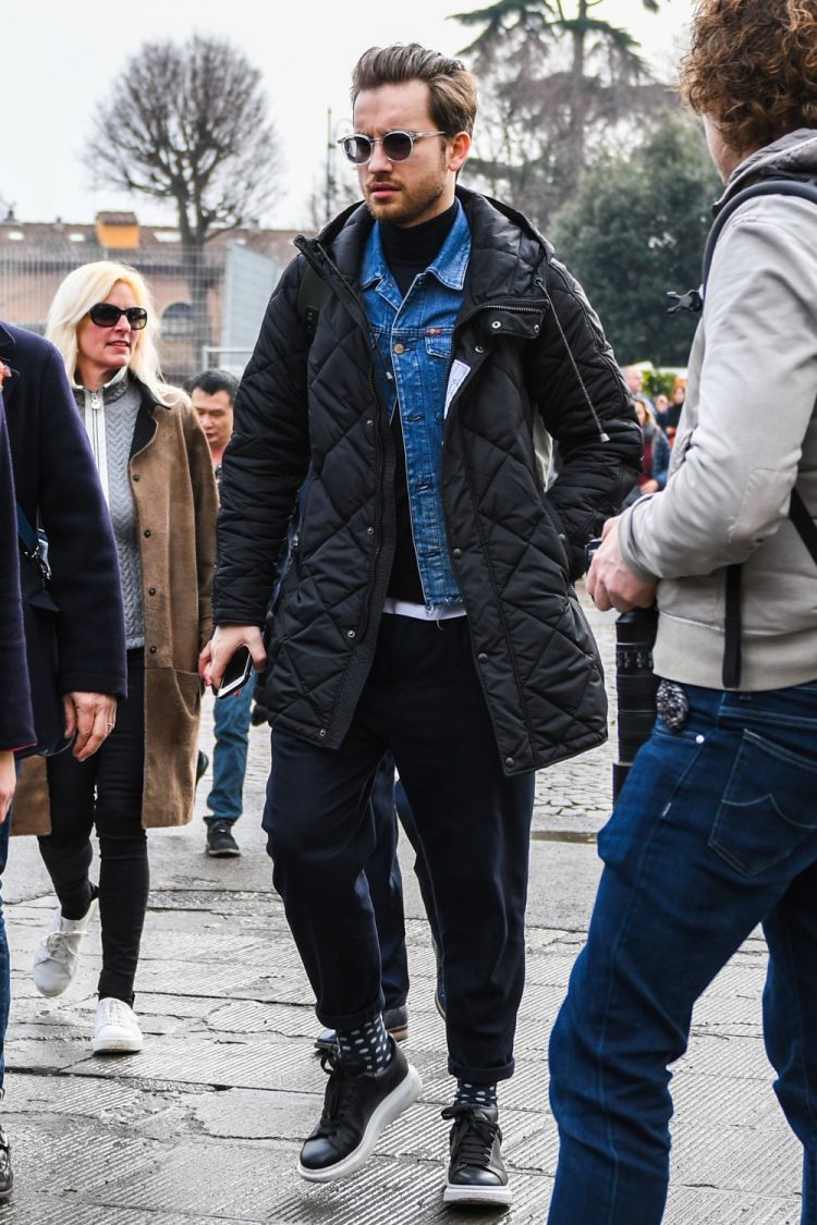 褶皱机能风夹克外套,英伦风格子夹克外套