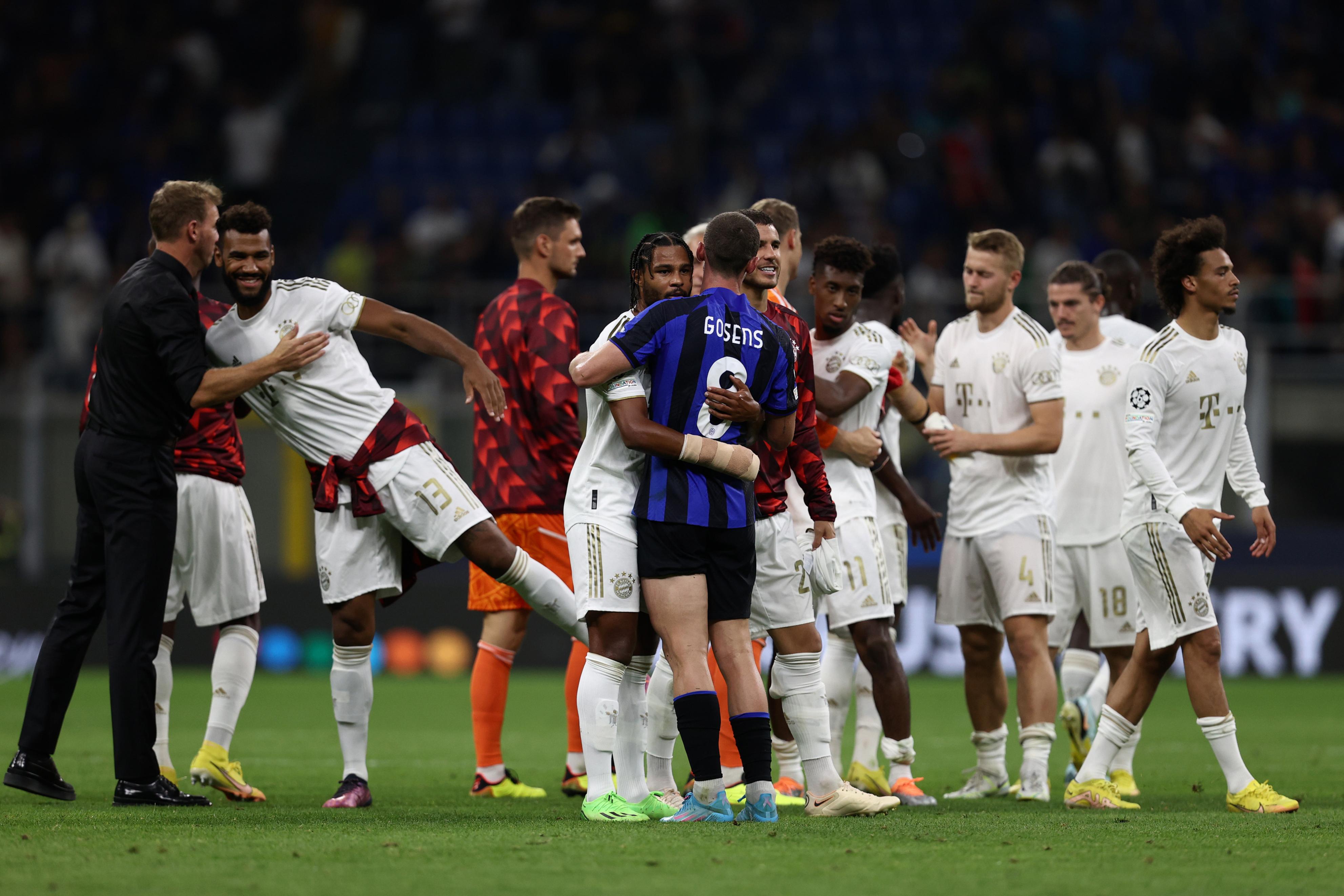 拜仁vs国际米兰萨内进球,欧冠萨内