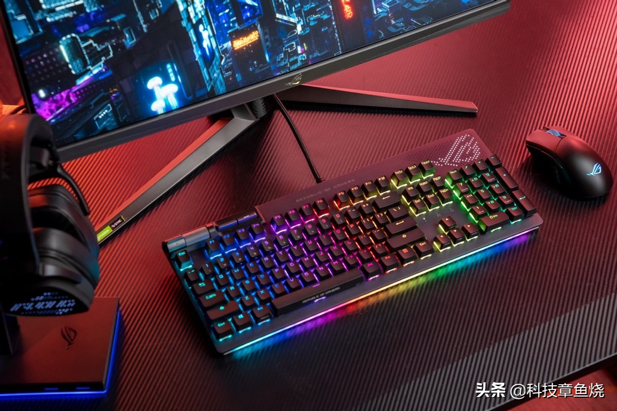 rog键盘耀光2键盘图,rog键盘耀光2幻测评