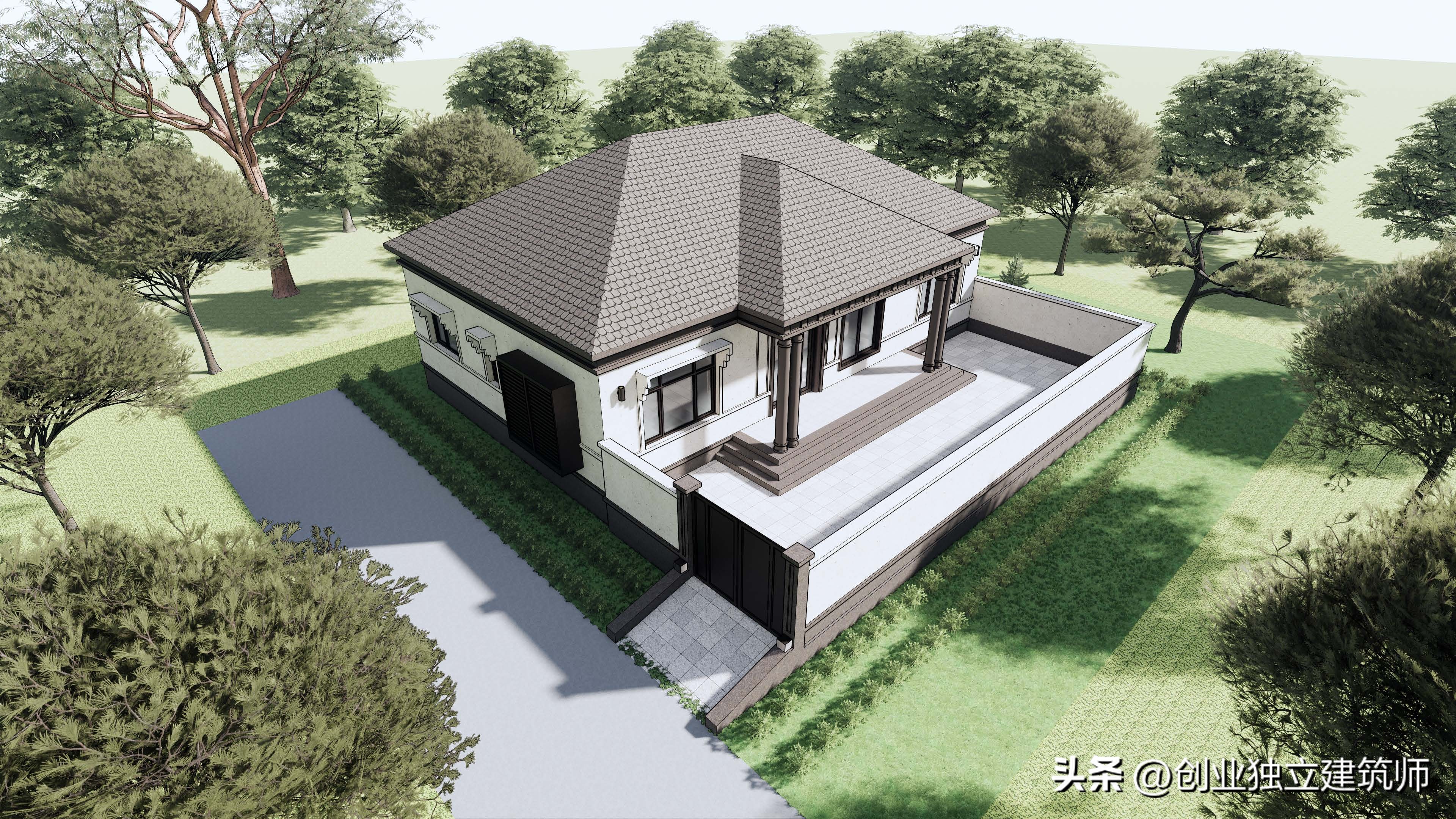 造墅工厂设计农村自建房,自建工作室设计