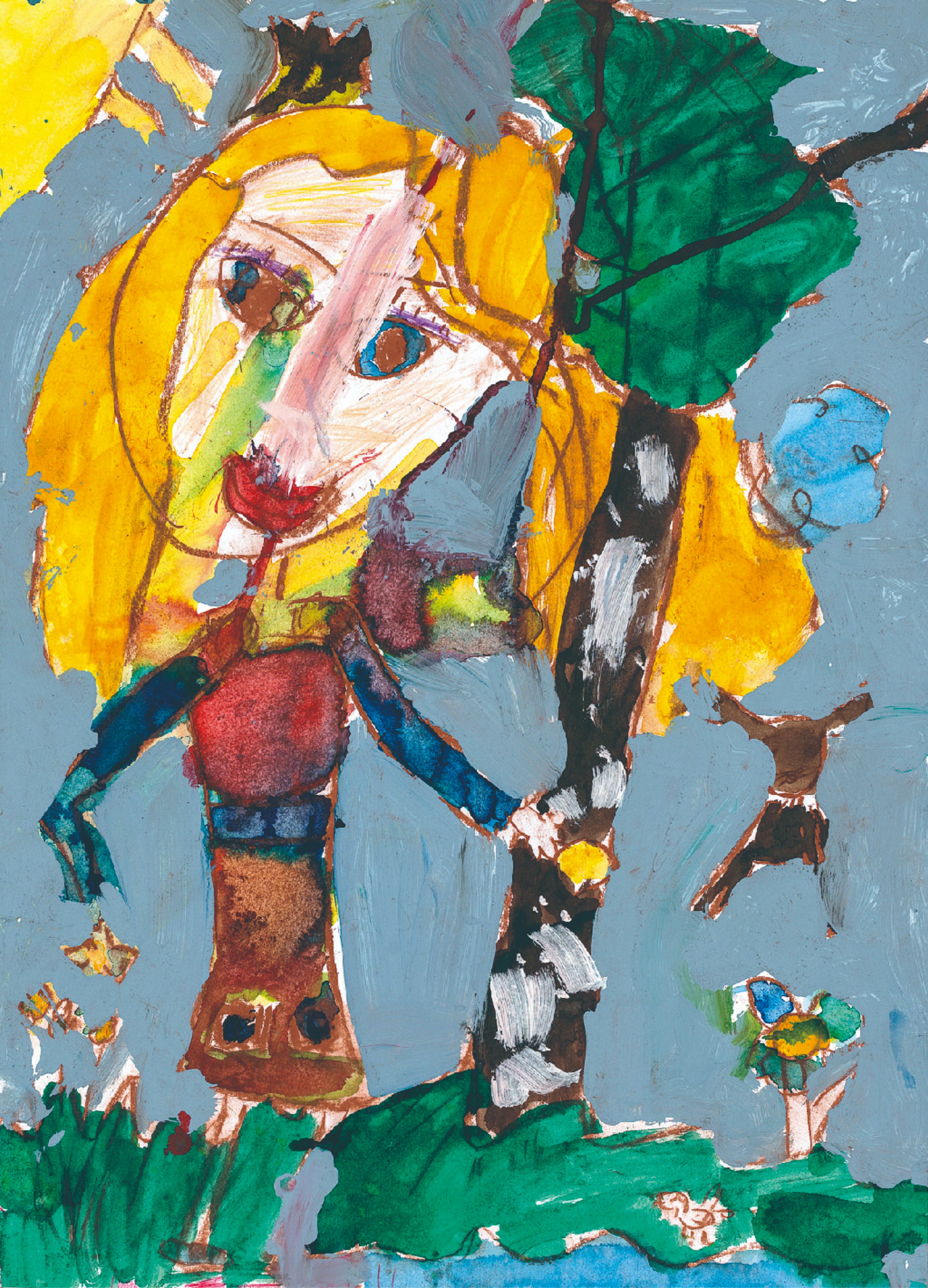 简单漂亮的儿童画作品欣赏,童心世界主题绘画作品