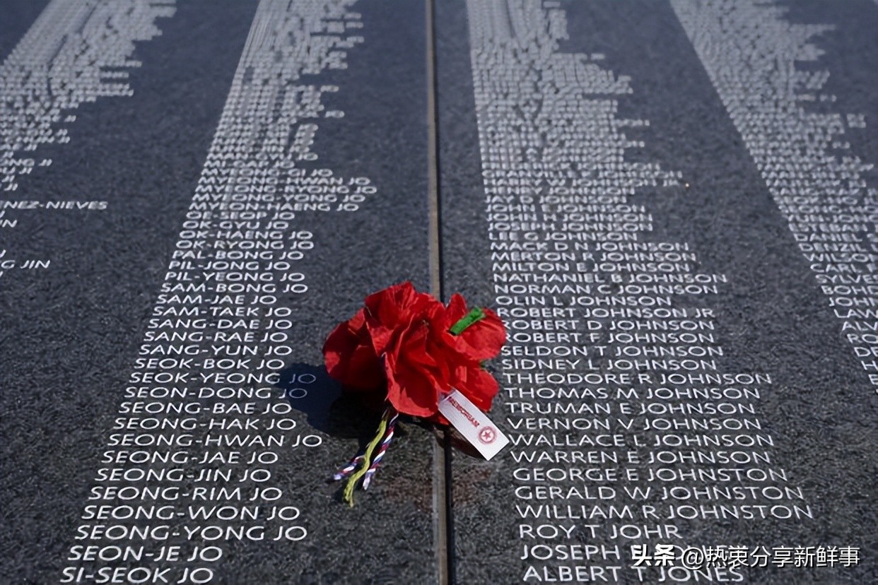 超过 43,000 个名字 - 美国和韩国 - 在朝鲜战争纪念馆的新纪念墙上