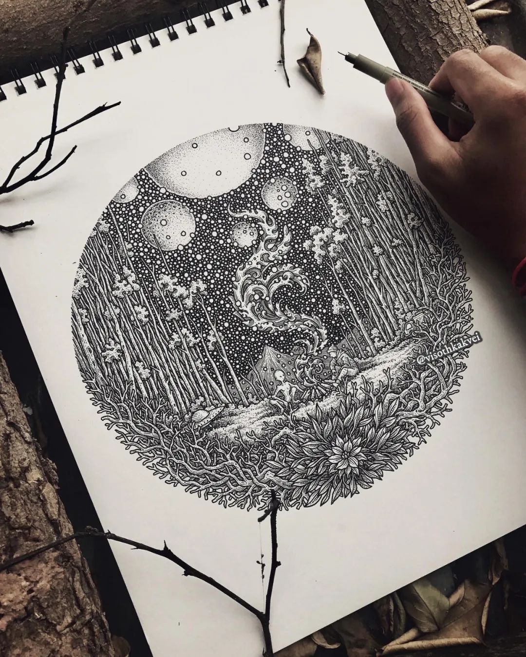 治愈强迫症的画,看了让人强迫症发作的画