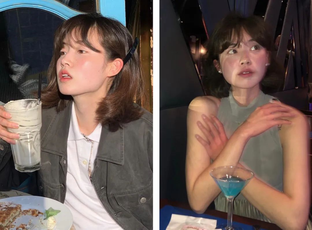 女生齐刘海和中分哪个更减龄,2021减龄最火发型齐刘海