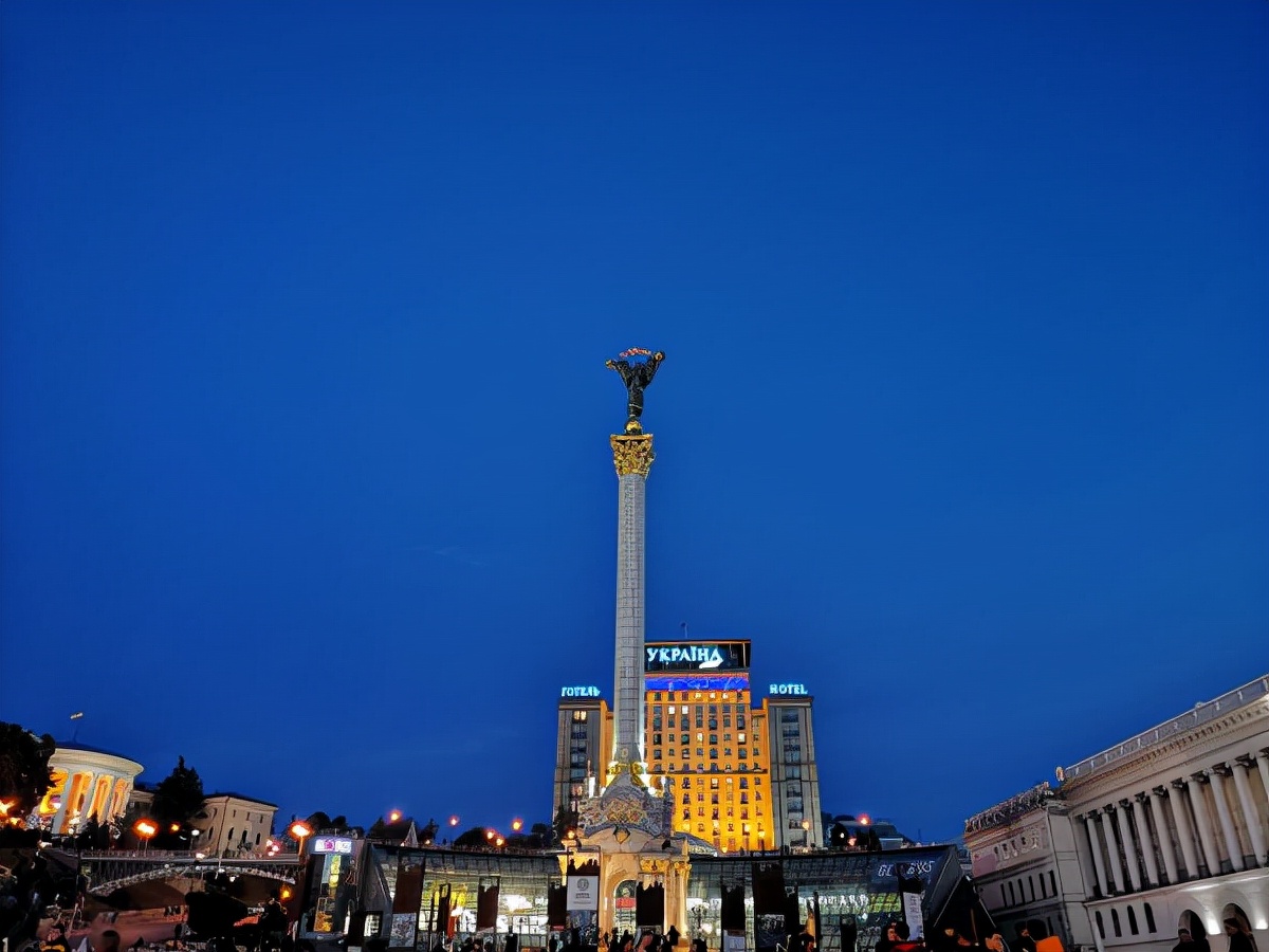 乌克兰基辅独立广场卫星地图,乌克兰基辅独立广场