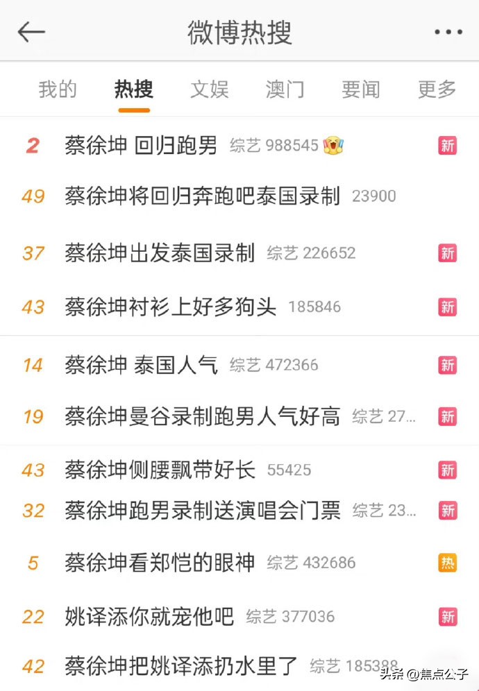 跑男杨颖蔡徐坤同台,跑男现场蔡徐坤杨颖