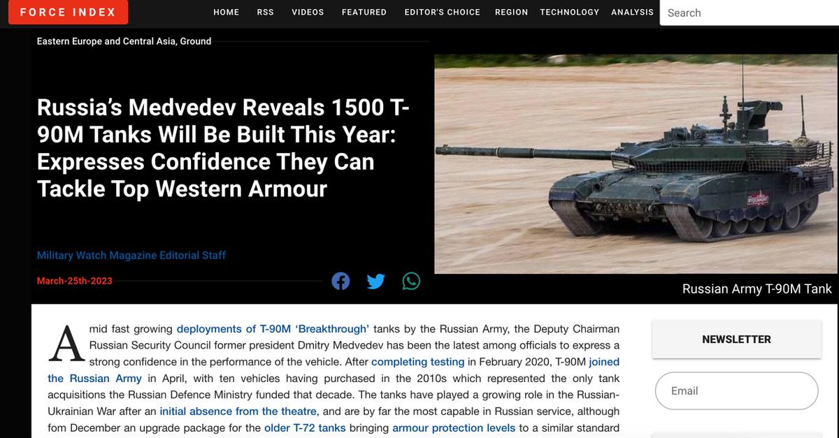 俄罗斯最厉害的坦克t90,俄罗斯目前装备了多少t90