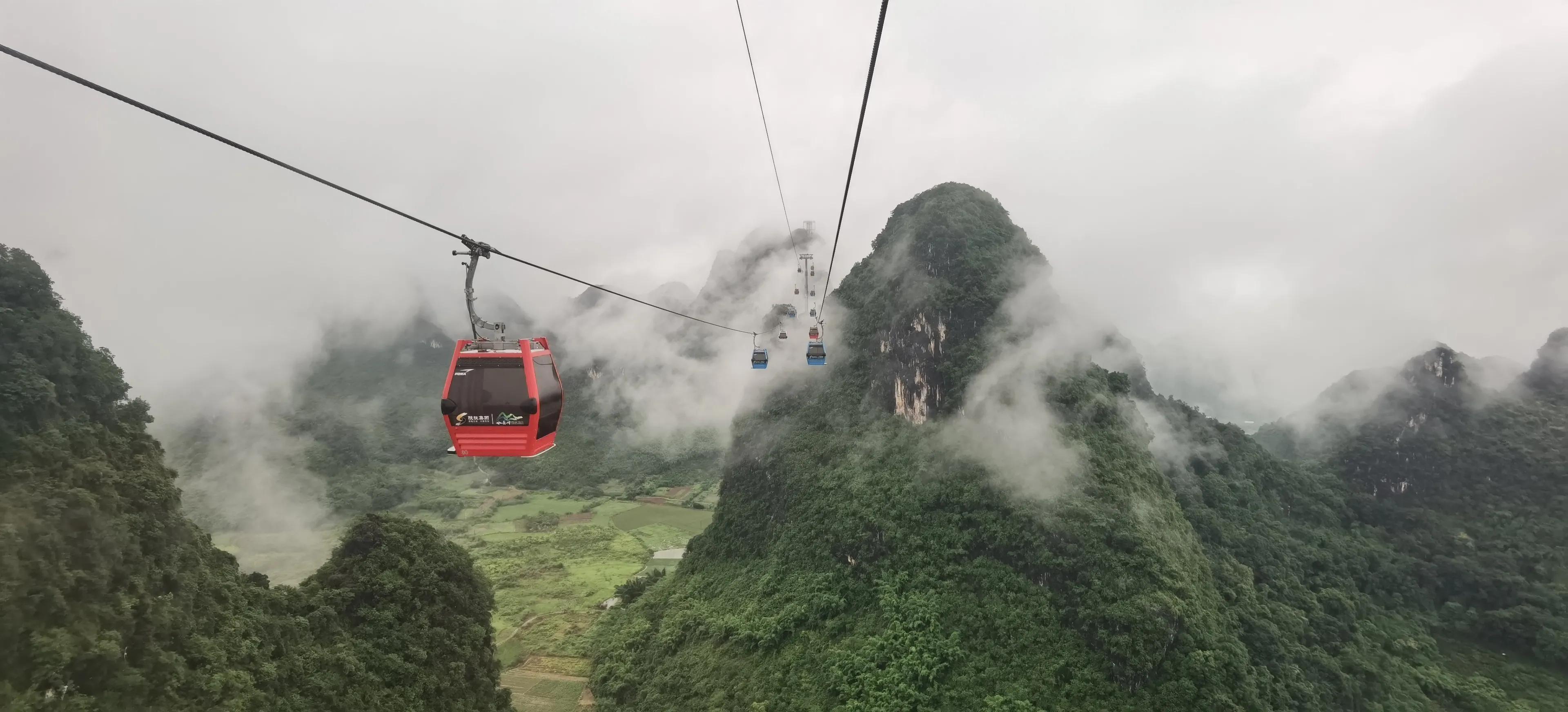 桂林阳朔如意峰一镜到底,阳朔如意峰全景