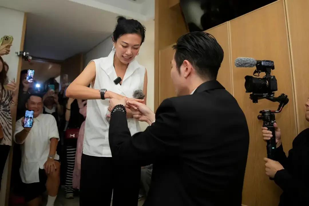 萧敬腾求婚成功林有慧叫爸爸了吗,萧敬腾求婚林有慧成功