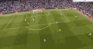 b席任意球破门沃克鼓掌,b席2分钟进球