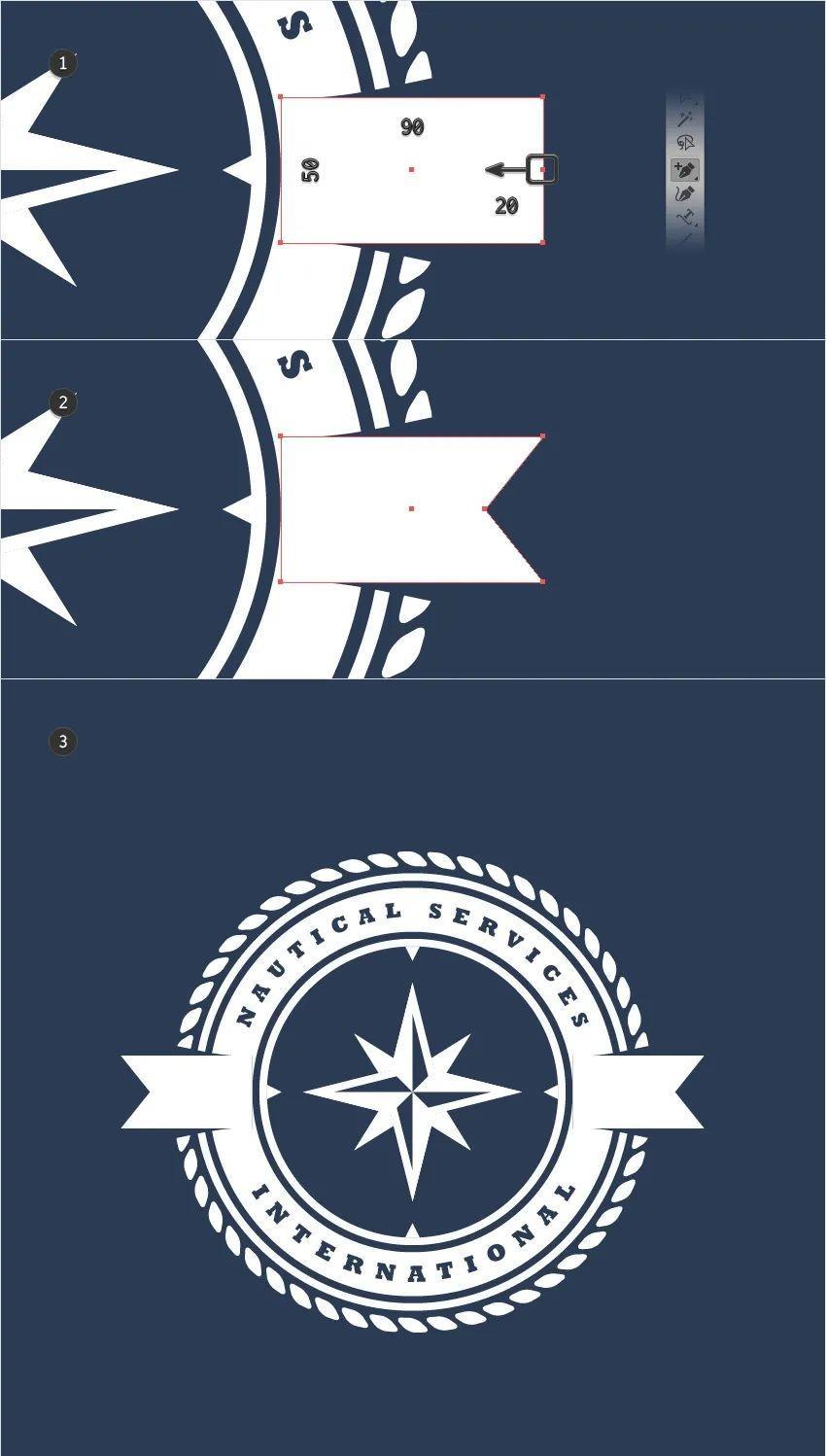 航海主题徽标,航海公司的徽标