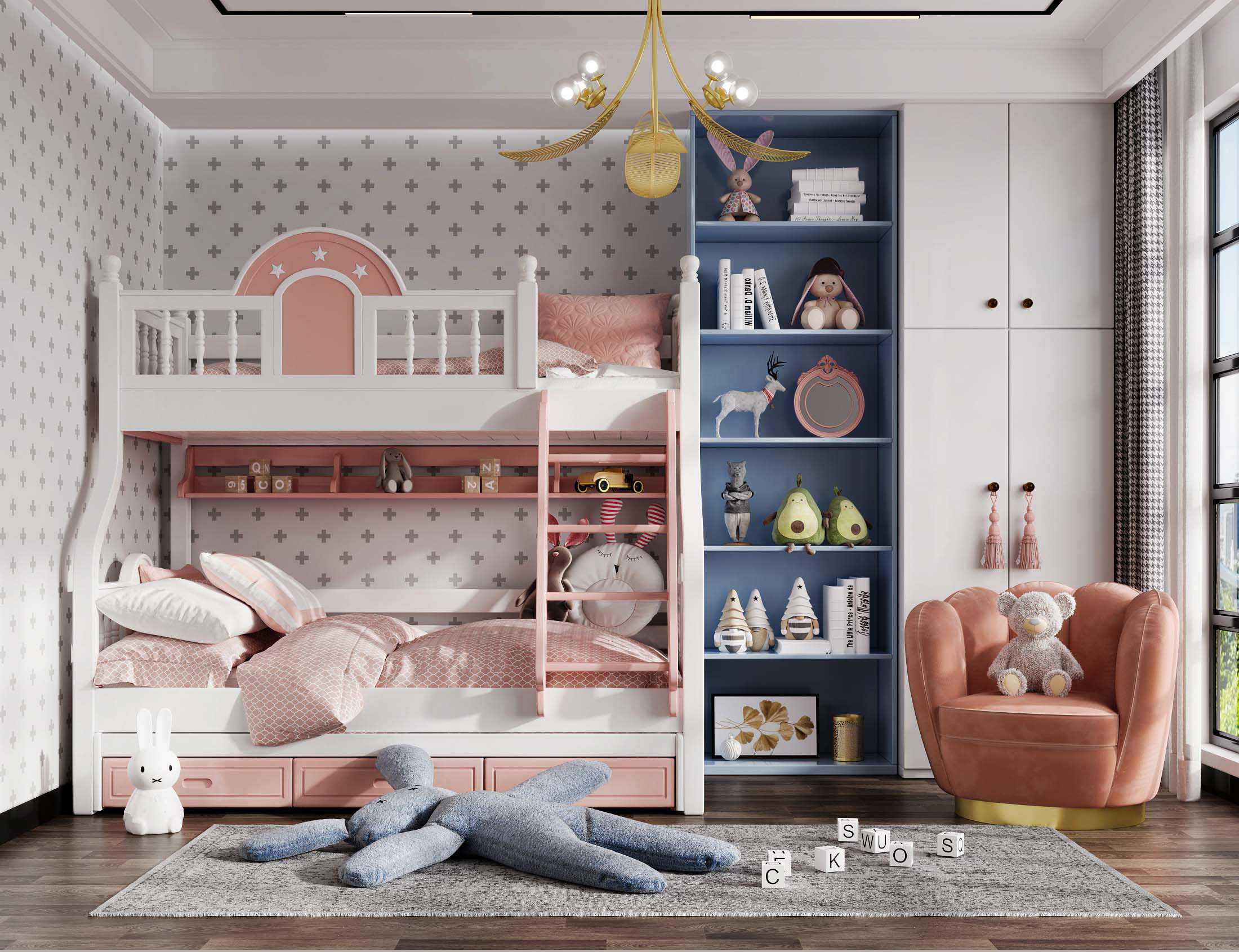 最经典的儿童房设计方案,真正的儿童房设计图