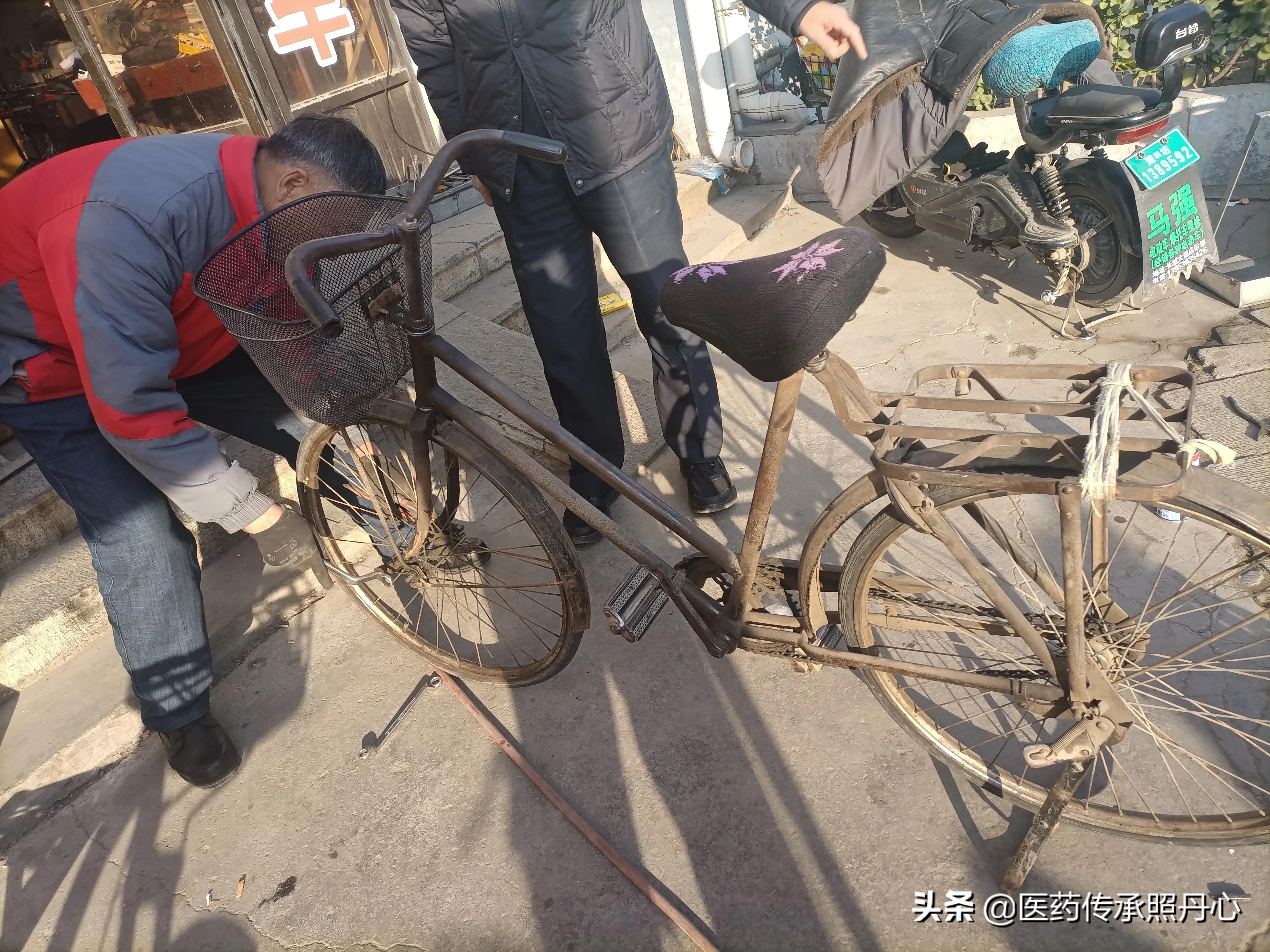 翻新大金鹿自行车全过程,青岛金鹿自行车