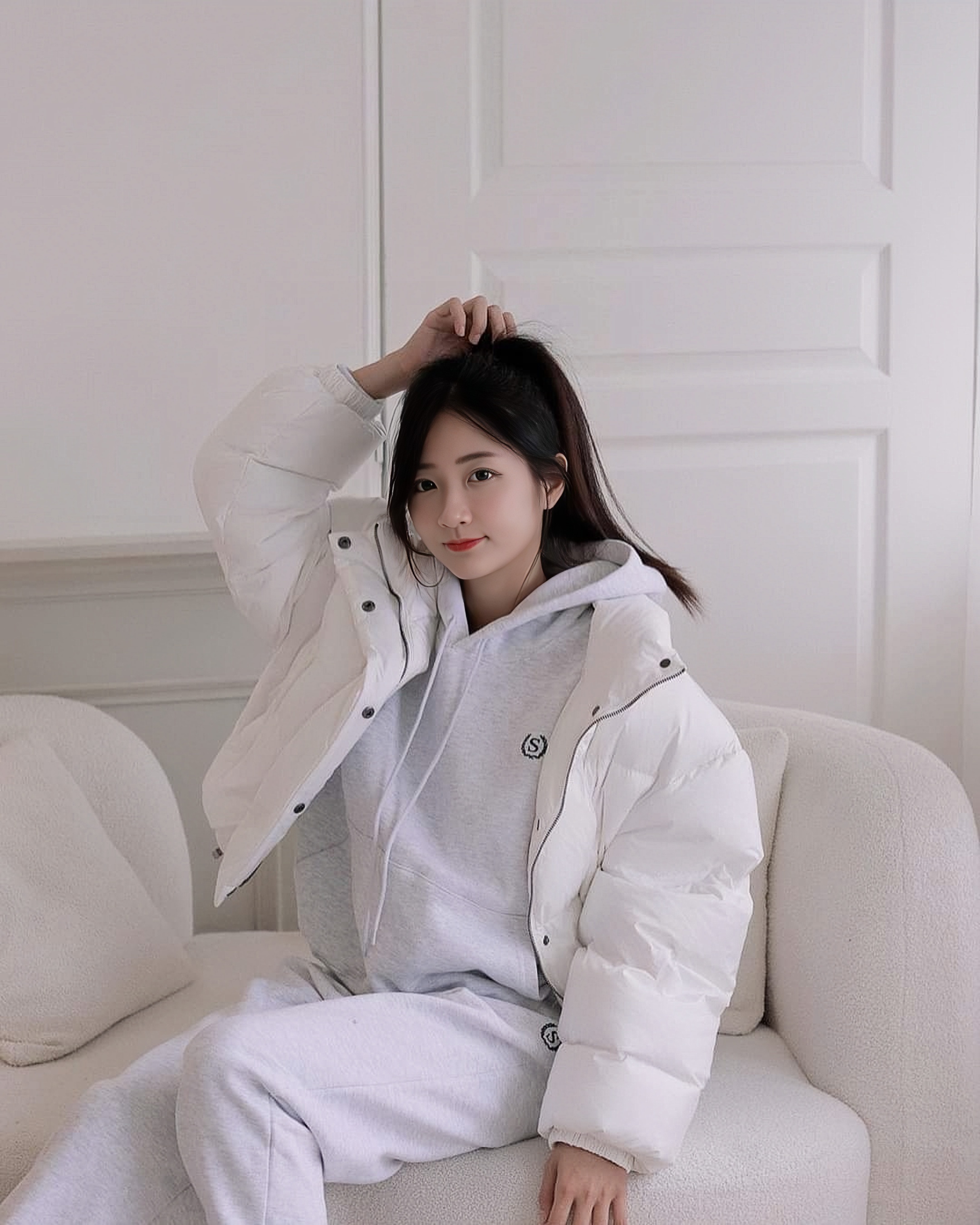 「音乐甜心许雅涵」跨行当模特  百搭羽绒服来一波~