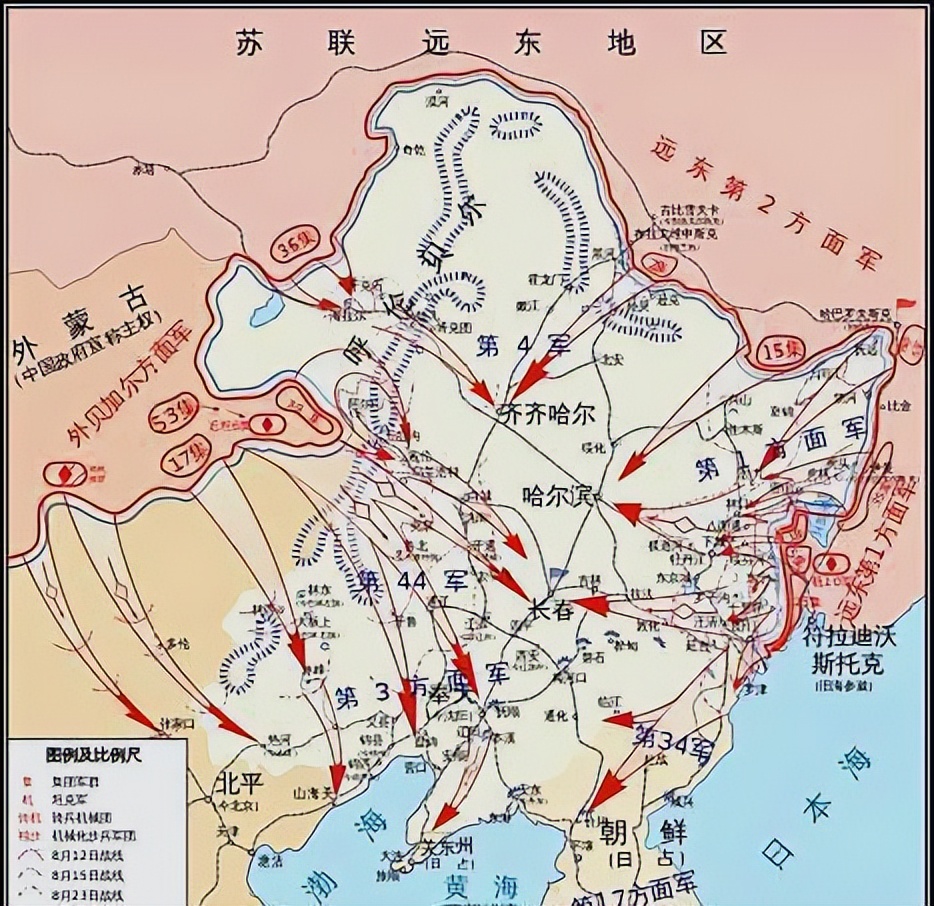 抗日战争初期东北军与日军实力,关东军为何在苏军南下时不堪一击