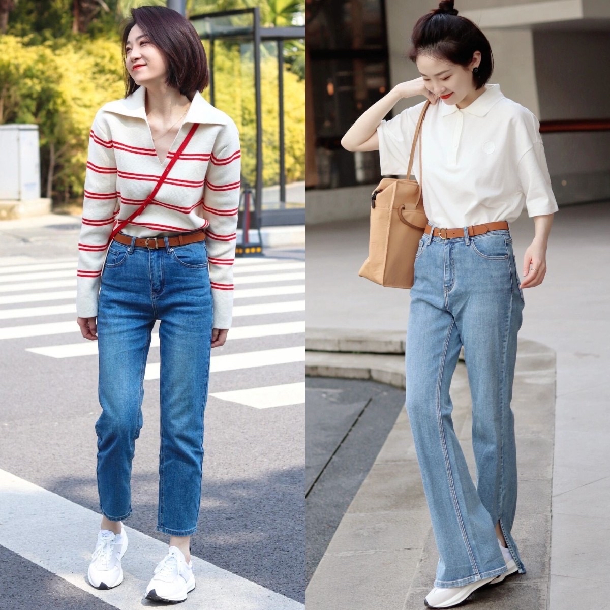 为啥穿牛仔裤看着不显高,为啥穿牛仔好看穿别的不好看