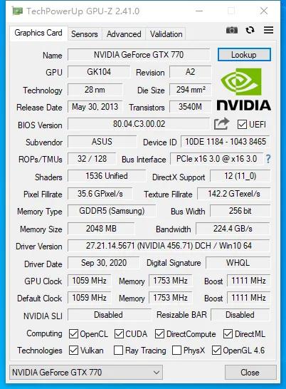 gtx770显卡多少钱,gtx770显卡