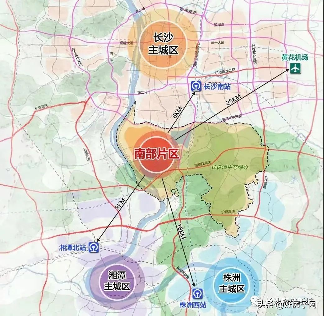 未来长沙南部片区发展前景,融城片区最新规划