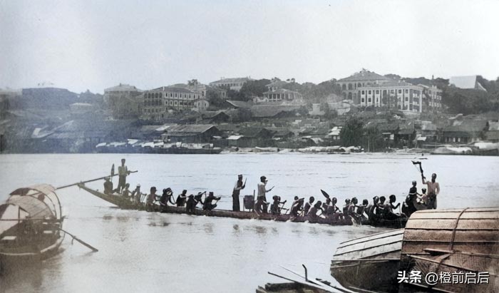 超清彩修复！1911年的福建福州，新娘头上扣竹篓，竟然还有弃婴塔