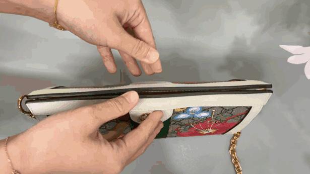 Gucciophidia链条包,gucci经典花卉包