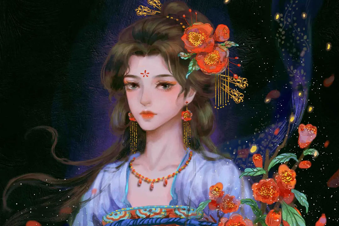 10首诗词中明艳如火的石榴花：待浮花浪蕊都尽，伴君幽独