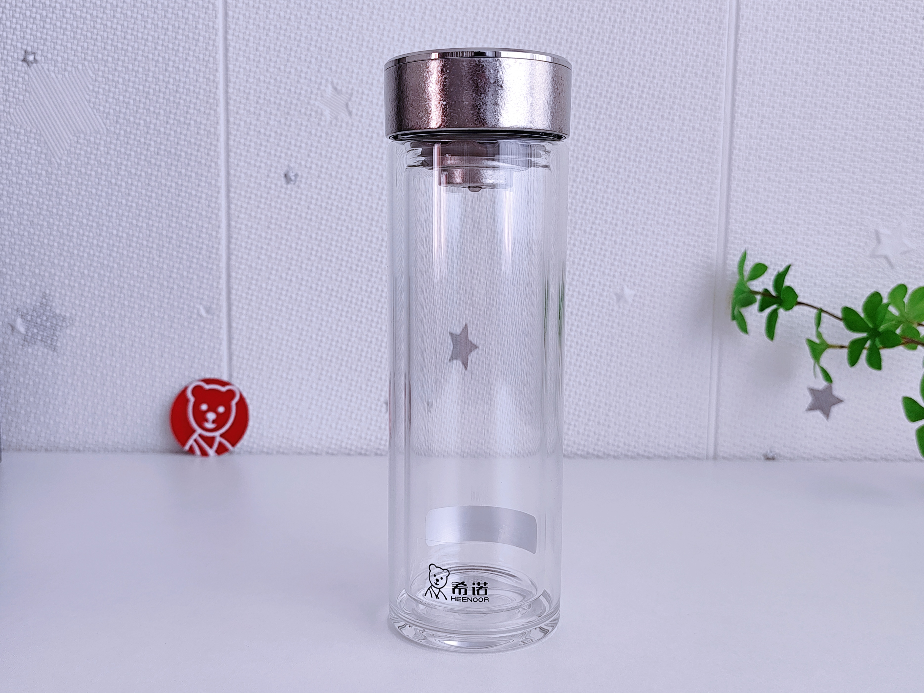 玻璃杯健康水杯,希诺茶水分离玻璃杯最好的