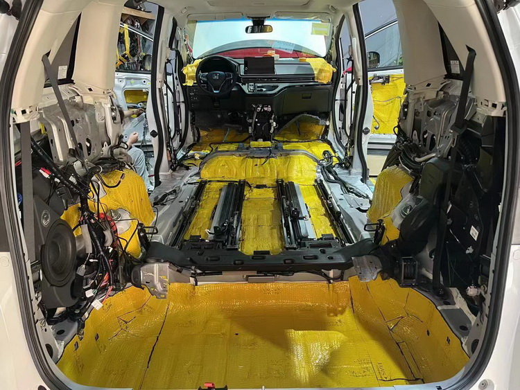 消失的噪声杭州元音改本田艾力绅汽车隔音改装大白鲨