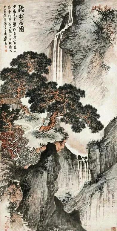 中国山水画名家作品欣赏书,清代山水画名家作品集一册