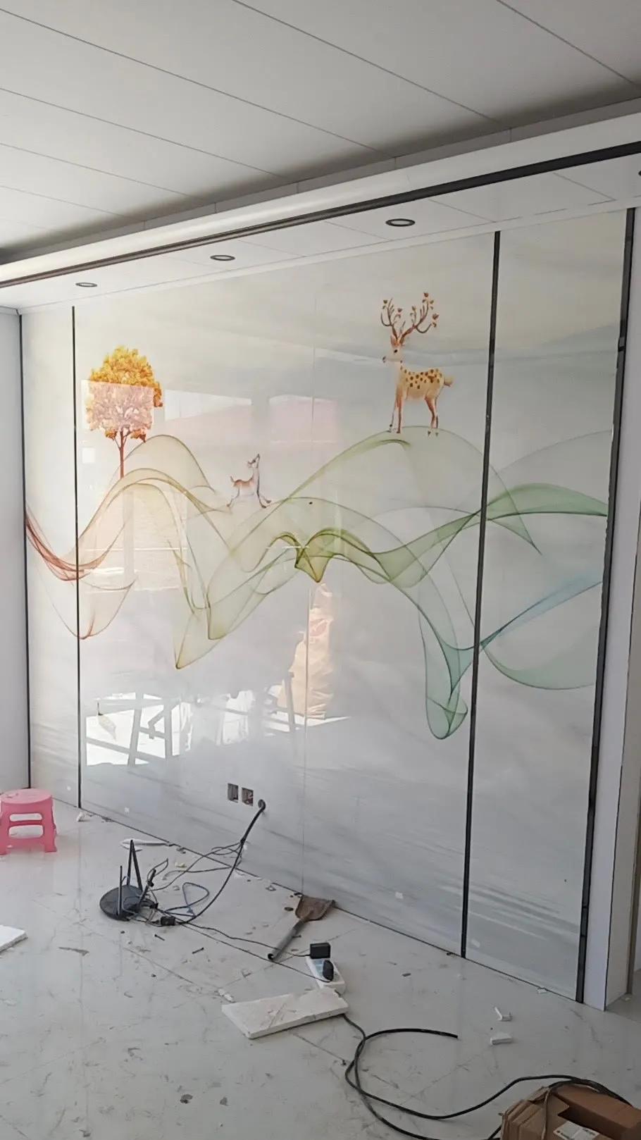 现代简约电视背景墙布效果图大全,电视背景墙现代简约乳胶漆钛金条