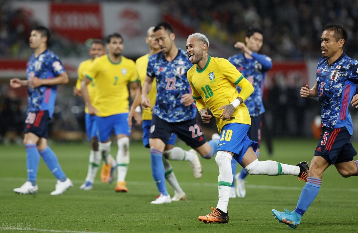 内马尔带领巴西对战日本大四喜,内马尔在巴西热身