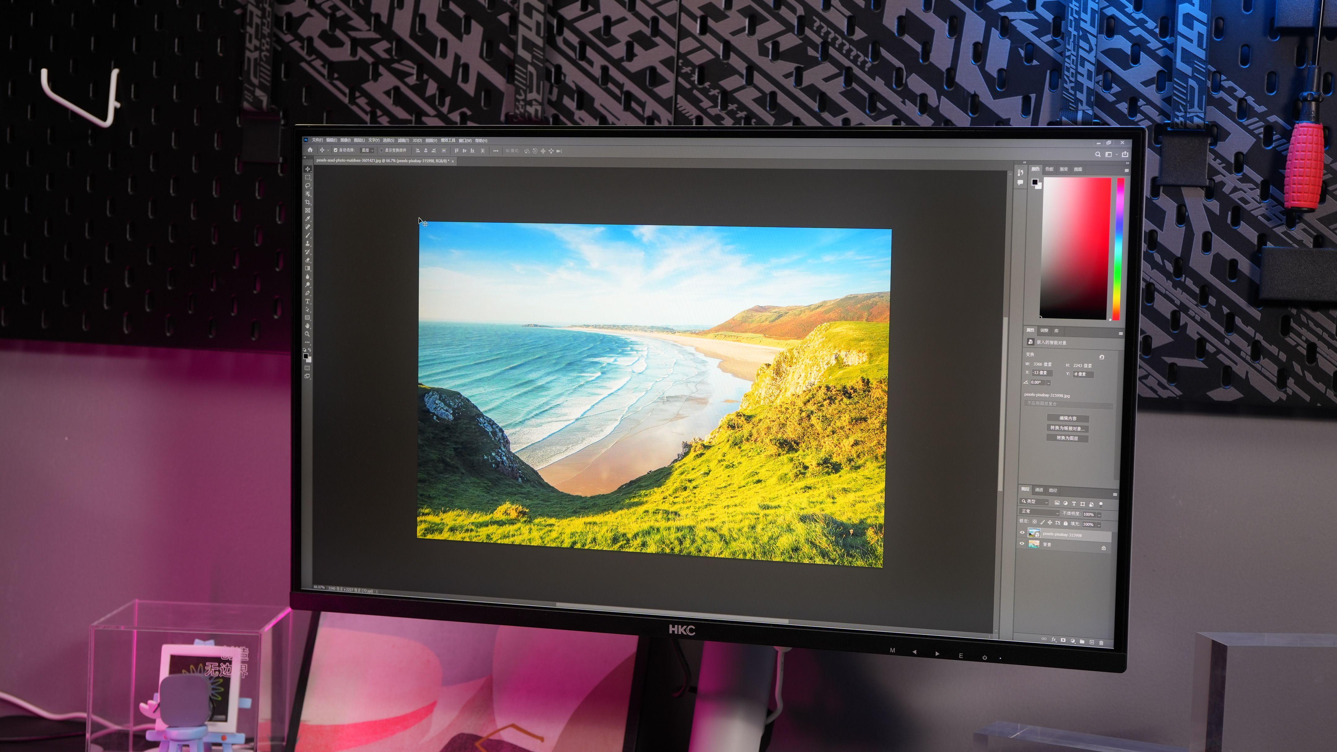 hkc2kminiled显示器测评,hkcminiled